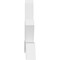 Ekena Millwork Vanguard Architectural Grade PVC Gable Bracket, 96"W x 40"H x 6"D x 6"F, 10/12 Pitch GBP096X40X0606VAN00 - alternate 3